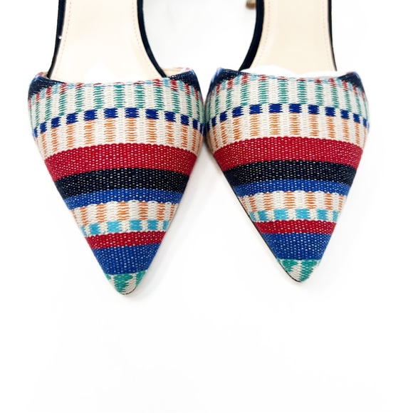 SOLD! J.CREW Elsie Geometric Bow Ankle Tie Pumps Made in Italy - Picture 6 of 12